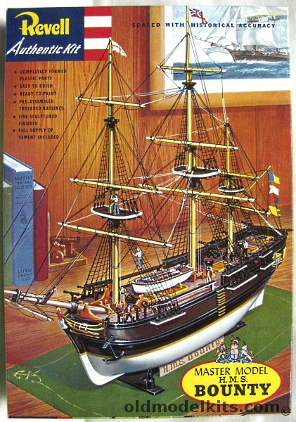 Revell 1/110 HMS Bounty - 'S' Issue with 'S' Glue, H327-298 plastic model kit